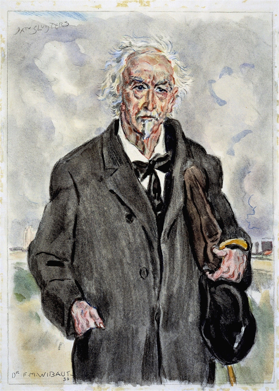 Jan Sluijters' character sketch of Alderman Wibaut, 1933