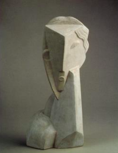 Cubist sculpture by Henri Laurens, 'Women's Head' (1920), Musée National d'Art Moderne, Paris