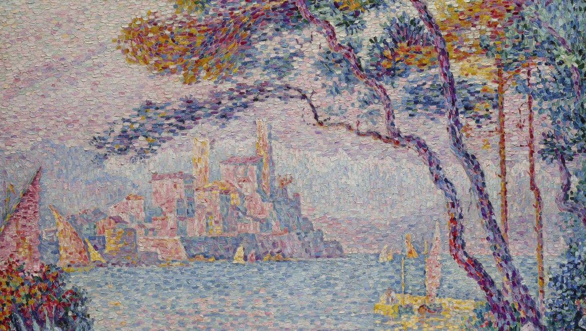 Beispiel einer impressionistischen Landschaft des Impressionisten Paul Signac, 