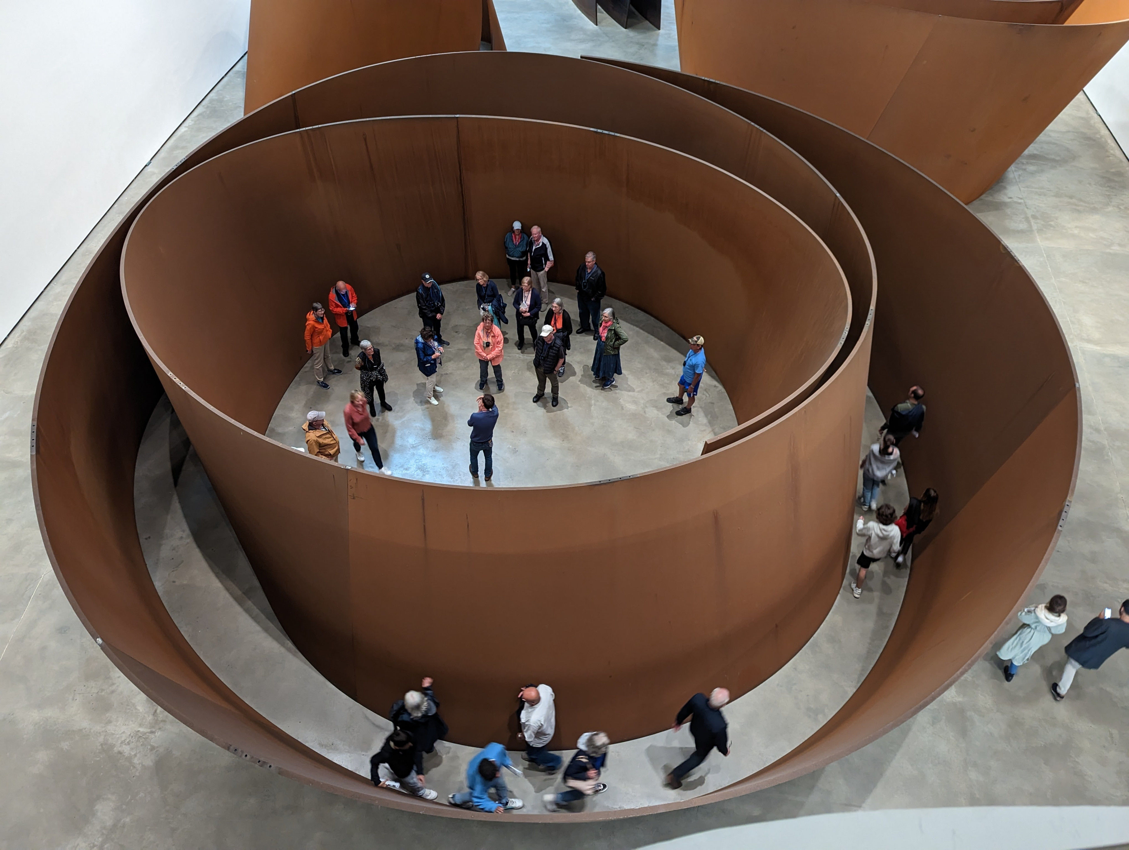 A fine example of a contemporary minimalistic installation by Richard Serra, The Matter of Time, 2005, Guggenheim Bilbao