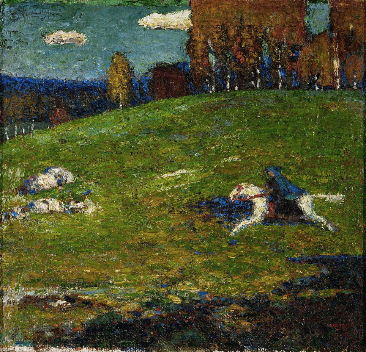 Beginn des Expressionismus, Der Blaue Reiter van de painterWassily Kandinsky, 1903