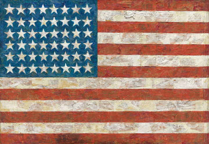 Pop-Art-Beispiel: Jasper Johns, Flag, 1954